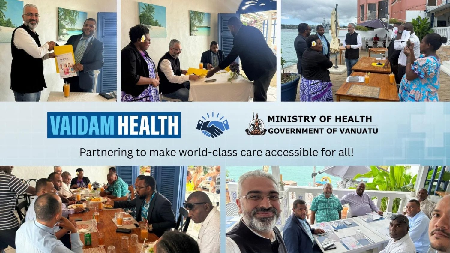 Vaidam Health and Vanuatu's Ministry of Health ink MoU to strengthen cross-border healthcare access
