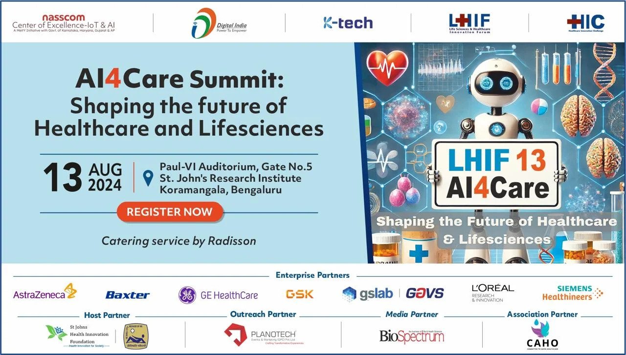 13th Edition of Lifesciences and Healthcare Innovation Forum to open on 13-Aug in Bengaluru